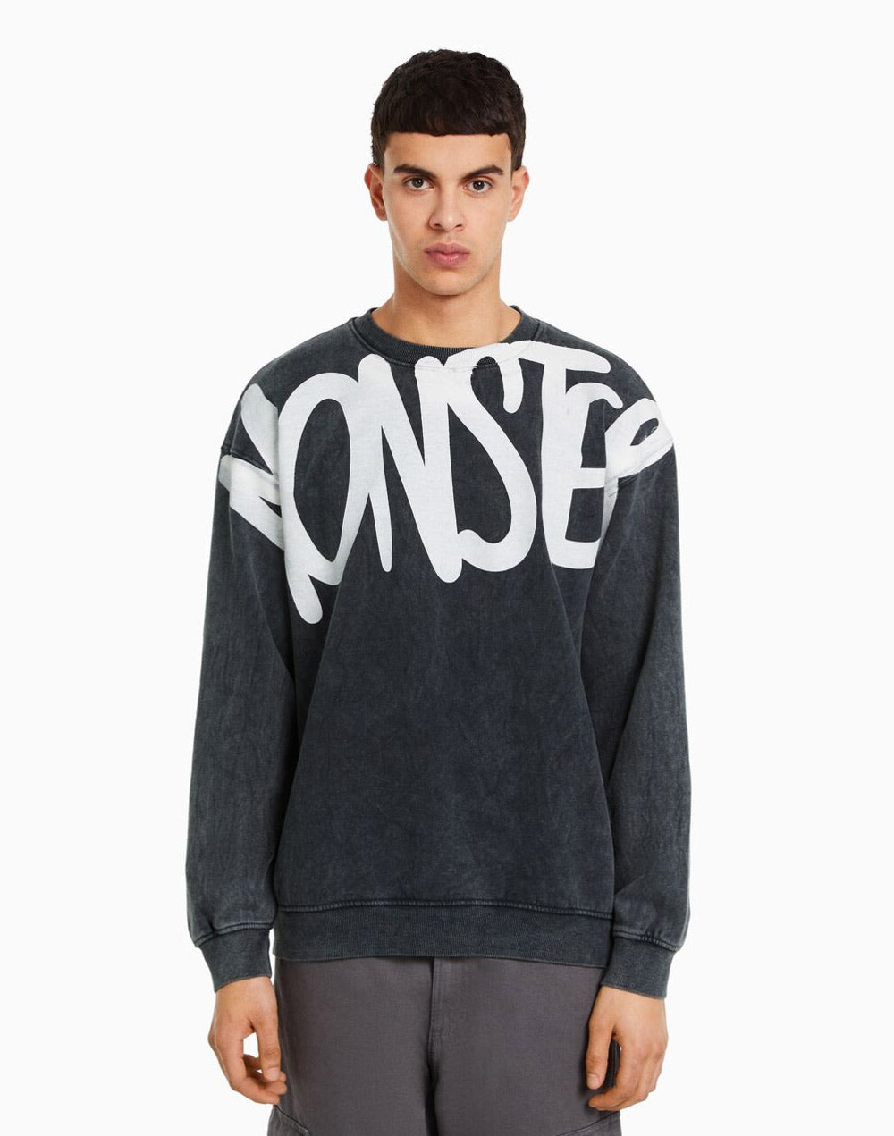 Retro Label Bear Mask Sweatshirt